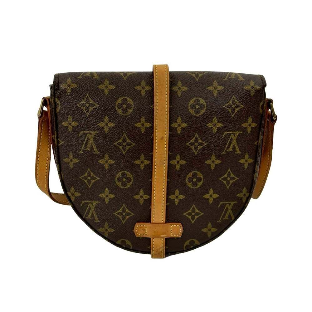 LOUIS VUITTON Brown Monogram Leather Pochette Shoulder Bag - Picture 3 of 10